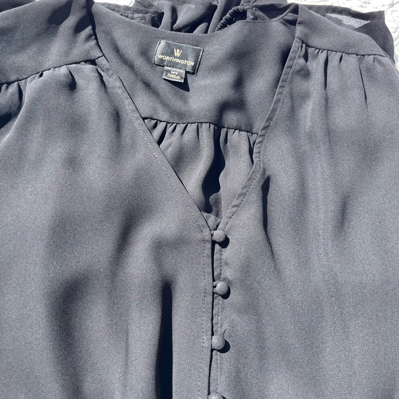 Button down baby doll blouse - Picture 2 of 2